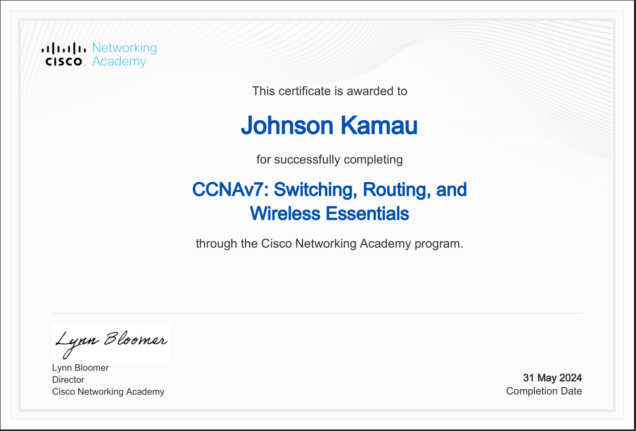 Switching,Routing and Wireless Essentials
